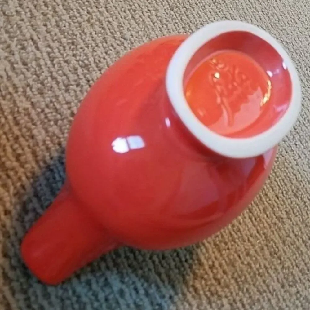 Fiestaware Fiesta Gravy Sauce Boat Dish Poppy Orange 18.5 OZ CONTAINER CERAMIC